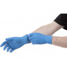 Gant unique biodegradable nitrile non poudre taille l boite 100 unites