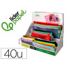 Presentoir liderpapel pochette zip multiusage tailles et coloris assortis 40 unites