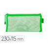 Pochette zip liderpapel multiusage format ticket 230x115mm fermeture eclair polyester transpirable