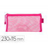 Pochette zip liderpapel multiusage format ticket 230x115mm fermeture eclair polyester transpirable