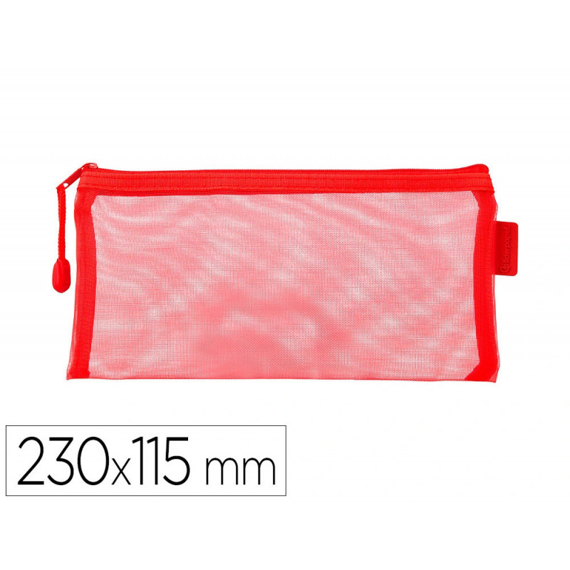 Pochette zip liderpapel multiusage format ticket 230x115mm fermeture eclair polyester transpirable