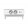 Power desk 2 fellowes multiprises coloris blanc