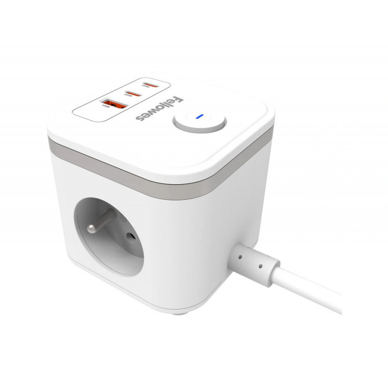 Power cube fellowes multiprises coloris blanc