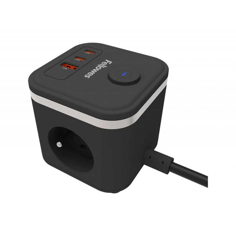 Power cube fellowes multiprises coloris noir