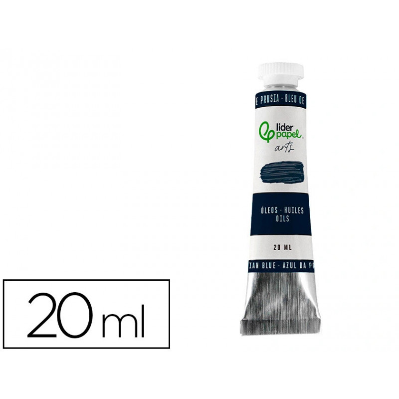 Peinture a l huile liderpapel tube en aluminium de 20 ml coloris bleu de prusse