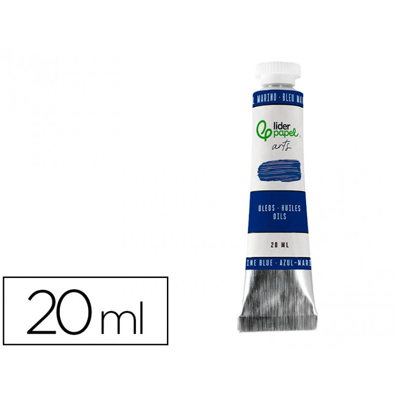 Peinture a l huile liderpapel tube en aluminium de 20 ml coloris bleu marine