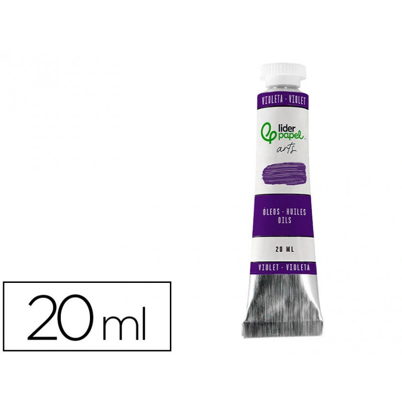 Peinture a l huile liderpapel tube en aluminium de 20 ml coloris violet