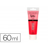 Peinture acrylique liderpapel tube en plastique de 60 ml coloris rouge pyrrole