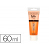 Peinture acrylique liderpapel tube en plastique de 60 ml coloris orange