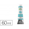 Peinture gouache tempera liderpapel tube en aluminium de 60 ml coloris turquoise