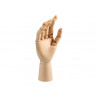 Mannequin main liderpapel pour peinture et dessin articule et flexible en bois de pin 18 cm certifie fsc