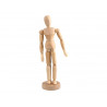 Mannequin liderpapel pour peinture et dessin articule et flexible en bois de pin 20 cm certifie fsc
