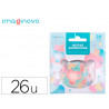 Autocollants imaginovo notes adhesives papier forme ours et coeur 110x105 mm sous blister