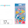 Autocollants imaginovo lumineux sous marin en relif 190x105 mm sous blister