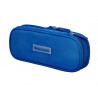 Trousse liderpapel color pop 2 fermetures eclair avec 1 compartiment extensible coloris bleu 230x60mm
