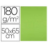 Papier cartonne liderpapel 50x65cm 180gr coloris vert pistache paquet 25 feuilles