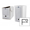 Boite a archives liderpapel carton recycle 325g/m2 dos 200mm 367x200x251mm coloris blanc