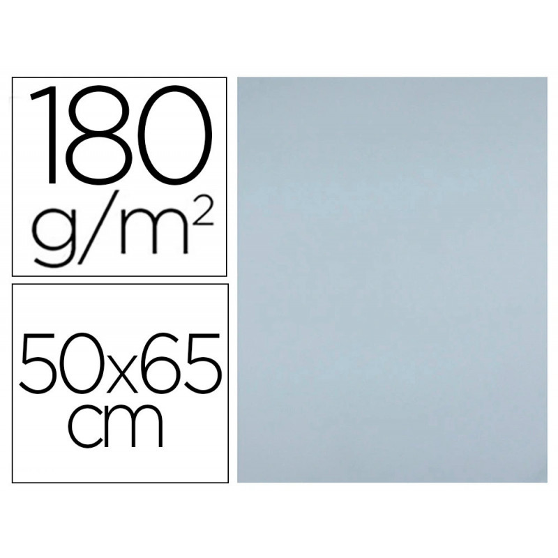 Papier cartonne liderpapel 50x65cm 180gr coloris gris