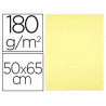 Papier cartonne liderpapel 50x65cm 180gr coloris jaune clair