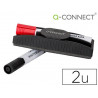 Brosse q-connect magnétique avec marqueur rouge et noir pour tableau blanc