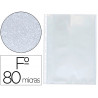 Pochette q-connect polypropylene graine perforee folio 80 mc boite 100 unites