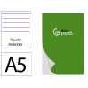 Bloc notes liderpapel perforé ligné a5 210x148mm paysage couverture carton imprimé 250g/m2 80f 60g/m2