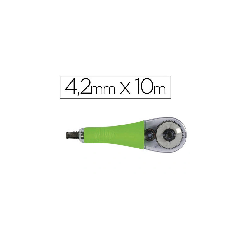 Correcteur q-connect dévidoir ruban 4.2mmx10m application latérale usage facile grip caoutchouc vis retour arrière