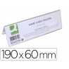 Chevalet q-connect porte-noms méthacrylate idéal système identification 190x60mm