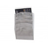 Corbeille murale q-connect 5 cases a4 vertical présentoir métallique 315x93x440mm coloris argent