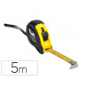 Mètre enrouleur q-connect caoutchouc frein matériel antichoc largeur 19mm longueur 5m