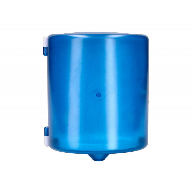 Distributeur essuie-mains q-connect fermeture serrure 2 clefs coloris bleu 225x275x220mm