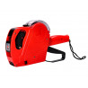 Pince à étiqueter q-connect 1 ligne 8 caractères 225x135x40mm 300g coloris rouge rouleau encreur non inclus