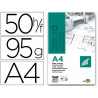 Bloc dessin liderpapel papier calque haute transparence 95g/m2 a4 210x297mm 50f