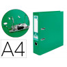 Classeur levier liderpapel a4 documenta carton rembordé 1,9mm dos 75mm rado métallique coloris vert