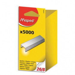 MAPED Boîte de 5000 agrafes 26/8 en blister 324502-0