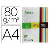 Papier couleur liderpapel multifonction a4 80g/m2 10 coloris assortis paquet 100 feuilles