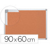 Tableau liège q-connect mural cadre aluminium résistance humidité accessoires fixation mur 1mm épaisseur 90x60cm