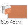 Tableau liège q-connect mural cadre aluminium résistance humidité accessoires fixation mur 1mm épaisseur 60x45cm