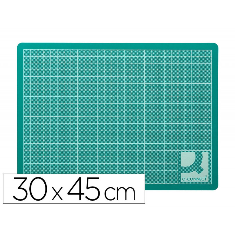 Plaque coupe q-connect pvc épaisseur 3mm 300x450mm a3 coloris vert