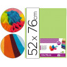 Papier de soie liderpapel 52x76cm 18g/m2 unicolore vert moyen sachet 25f