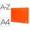 Trieur liderpapel polypro a4 210x297mm 700 microns 13 compartiments fermeture elastique coloris orange fluo opaque