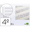 Cahier musique liderpapel portee 3mm cuarto 20 feuilles 100gr