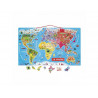 Puzzle interdacta carte du monde magnetique 92 pcs 77x46cm