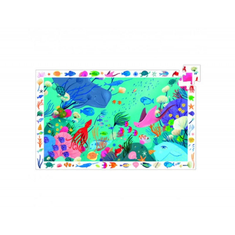 Puzzle interdacta monde aquatique 54 pcs 61x38cm + 1 poster