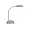 Luminaire bureau maul joy 16 led hauteur 33,5 cm bras 38,5cm tete diametre 11,8cm coloris argent
