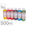 Encre a dessiner o'color 500ml couleurs primaires assorties coffret 6 unites