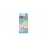 Etiquette apli adhesives plastifiees 3 tailles differentes coloris assortis pochette 35 unites