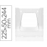 Porte-visuels q-connect mural plexiglas transparent format a4 225x50x244 mm