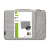 Housse pc 13.3/' q-connect poignee 1 poche exterieure fermeture eclair 350x250x25 mm coloris gris