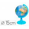 Globe terrestre liderpapel carte physique fr diametre 15 cm